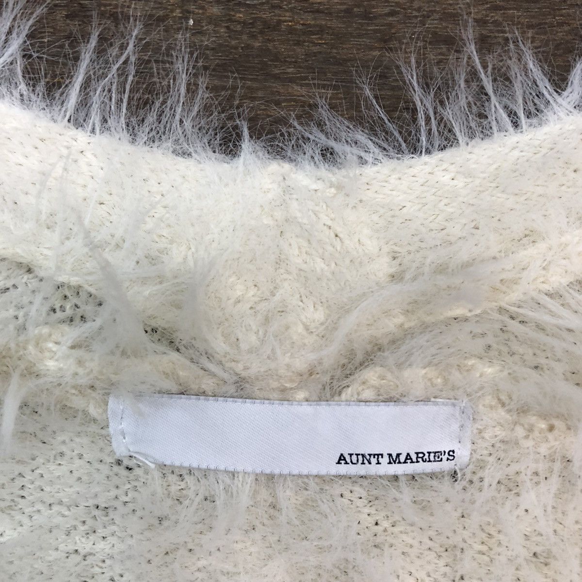 Faded Glory DLL Aunt Maries faded Mohair Shag Shaggy Cardigan #c1169 Size M / US 6-8 / IT 42-44 - 10 Thumbnail