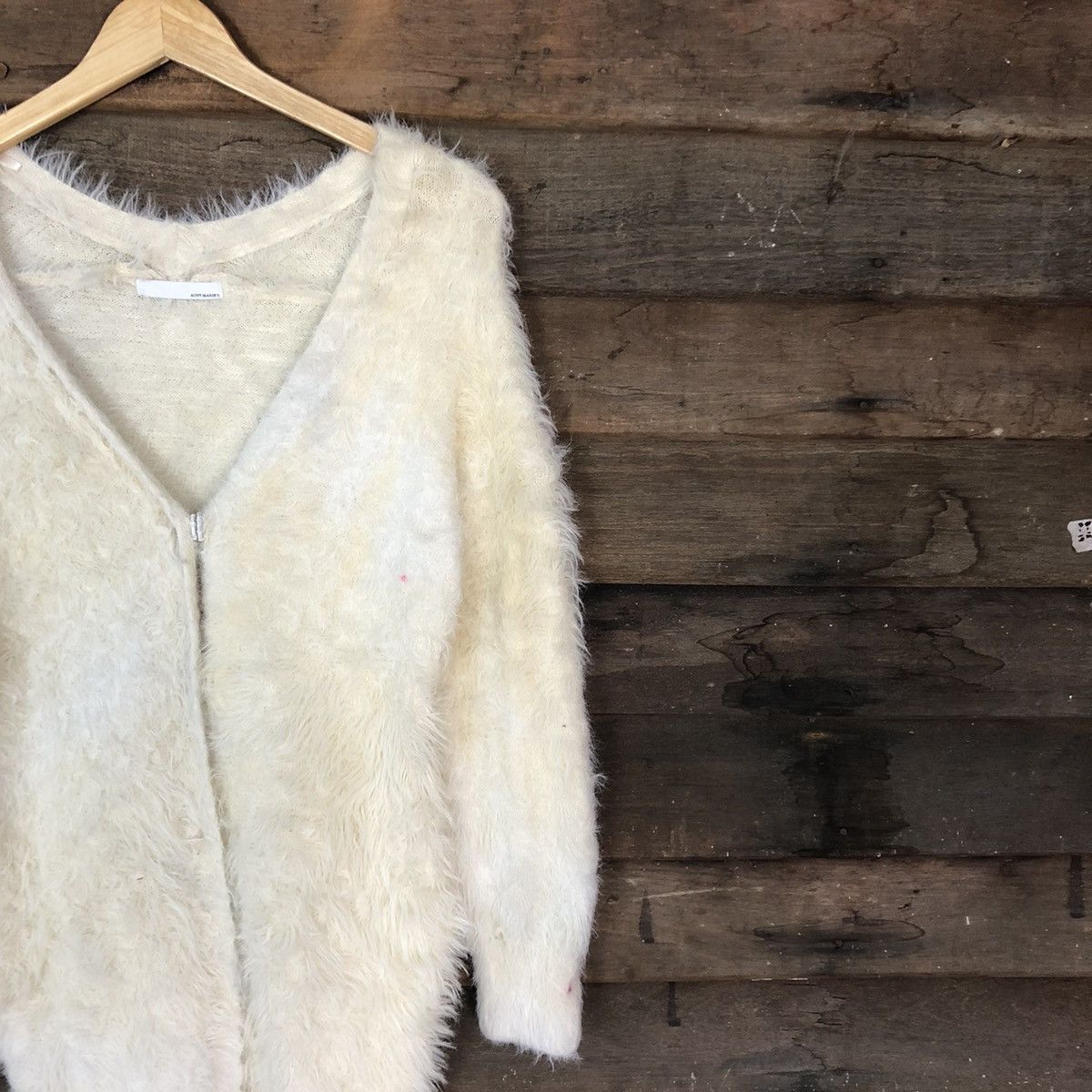 Faded Glory DLL Aunt Maries faded Mohair Shag Shaggy Cardigan #c1169 Size M / US 6-8 / IT 42-44 - 5 Thumbnail