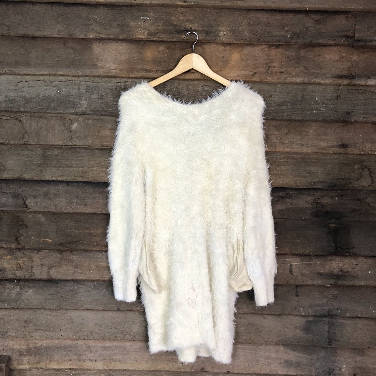 Faded Glory DLL Aunt Maries faded Mohair Shag Shaggy Cardigan #c1169 Size M / US 6-8 / IT 42-44 - 11 Thumbnail