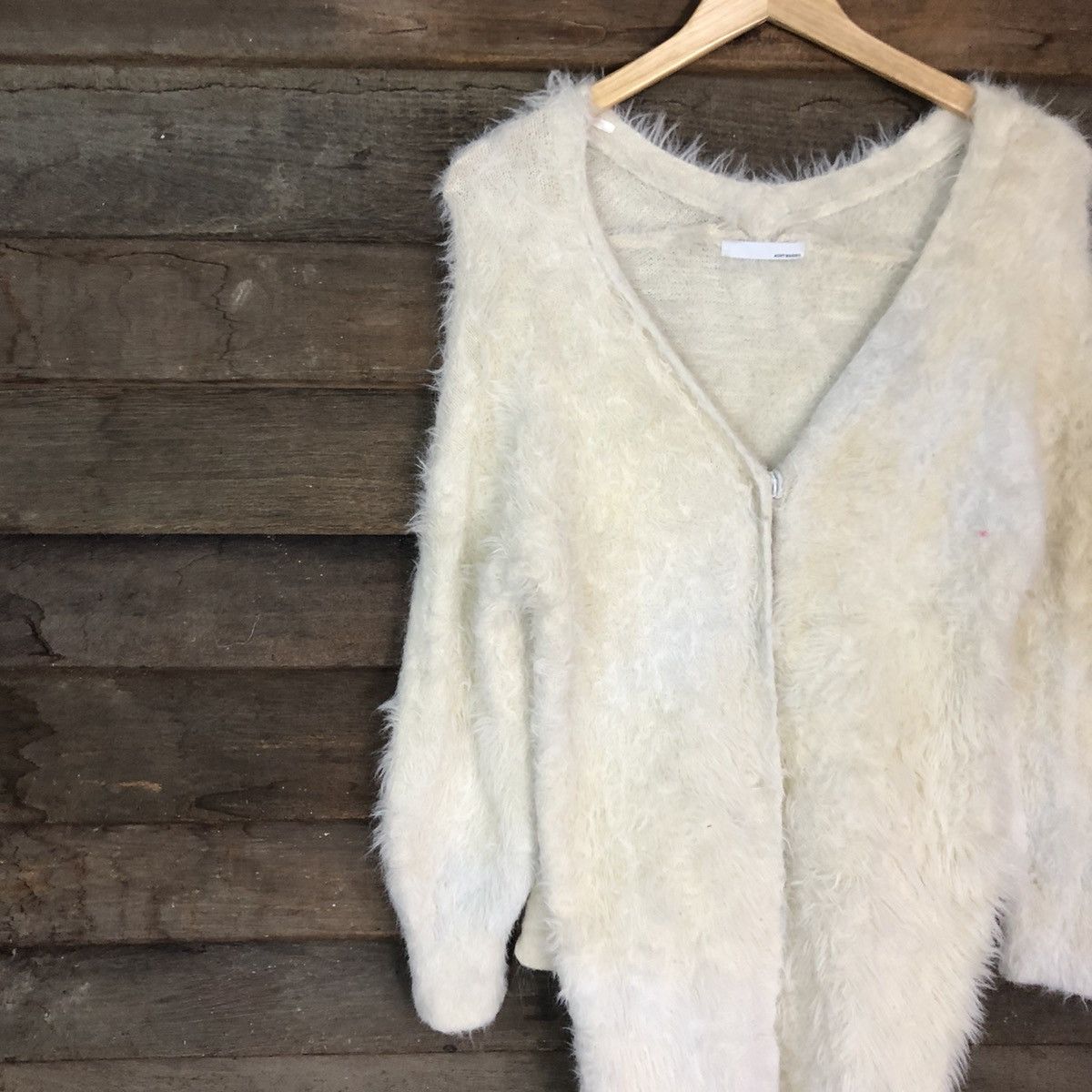 Faded Glory DLL Aunt Maries faded Mohair Shag Shaggy Cardigan #c1169 Size M / US 6-8 / IT 42-44 - 7 Thumbnail
