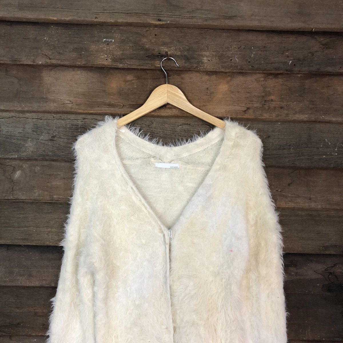 Faded Glory DLL Aunt Maries faded Mohair Shag Shaggy Cardigan #c1169 Size M / US 6-8 / IT 42-44 - 2 Thumbnail