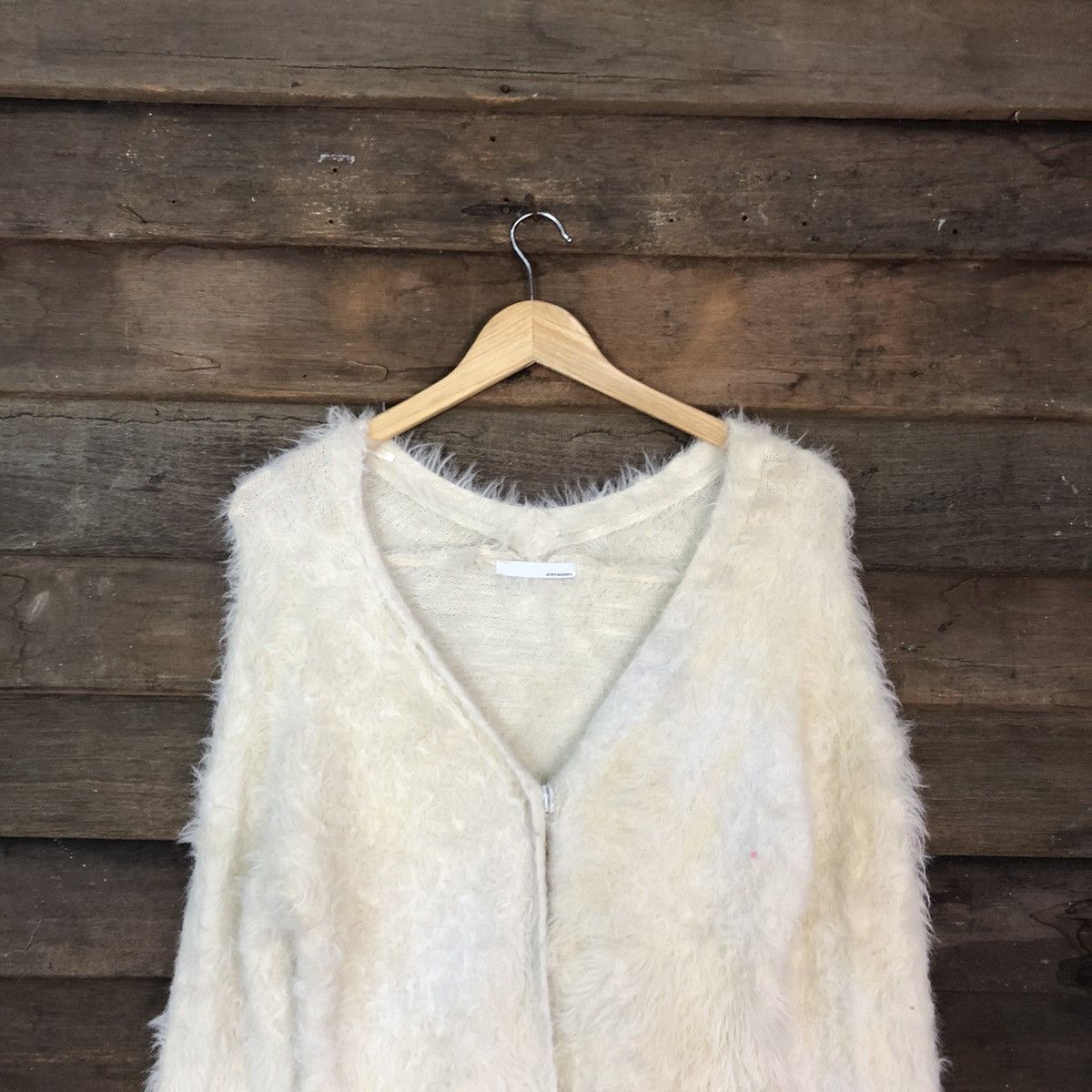 Faded Glory DLL Aunt Maries faded Mohair Shag Shaggy Cardigan #c1169 Size M / US 6-8 / IT 42-44 - 9 Thumbnail
