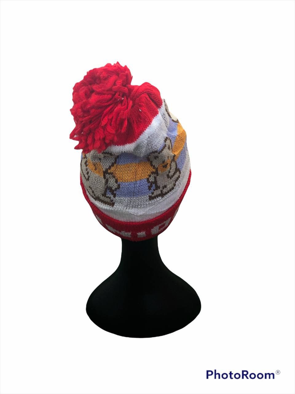 Japanese Brand Colourful Junior Bear Beanie Nice Desing Size ONE SIZE - 3 Thumbnail
