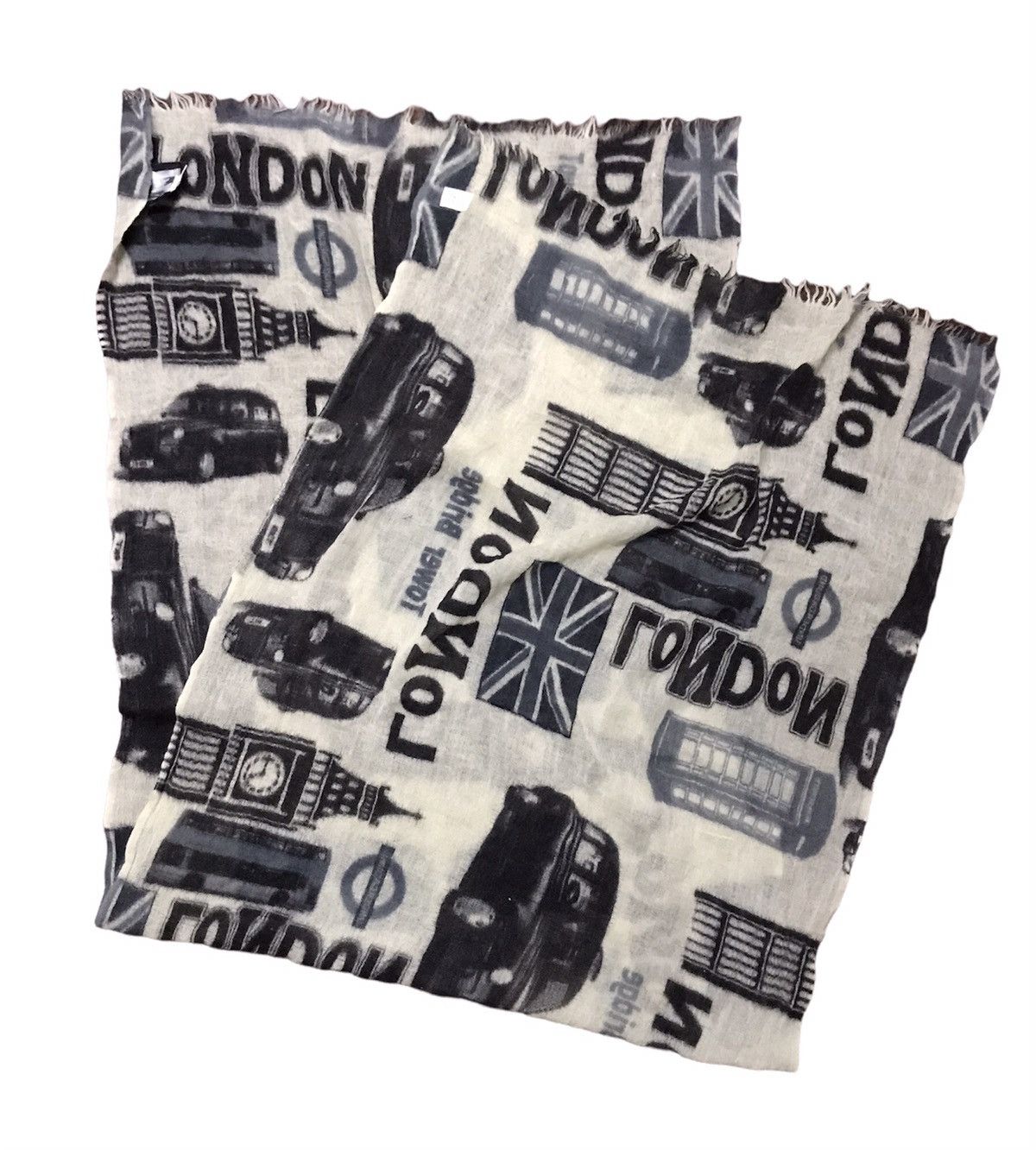 Vintage gley urban wool printed scarf
