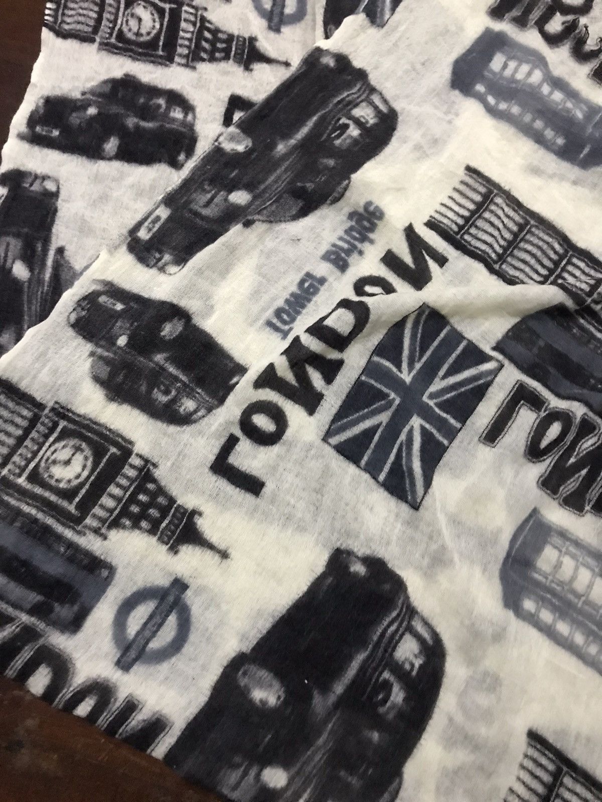 Other × Vintage Vintage gley urban wool printed scarf Size ONE SIZE - 4 Thumbnail