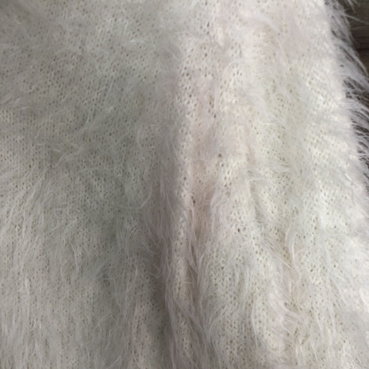Homespun Knitwear Fun White Mohair Soft Fur Shag Shaggy Knitwear #c1159 Size M / US 6-8 / IT 42-44 - 11 Thumbnail
