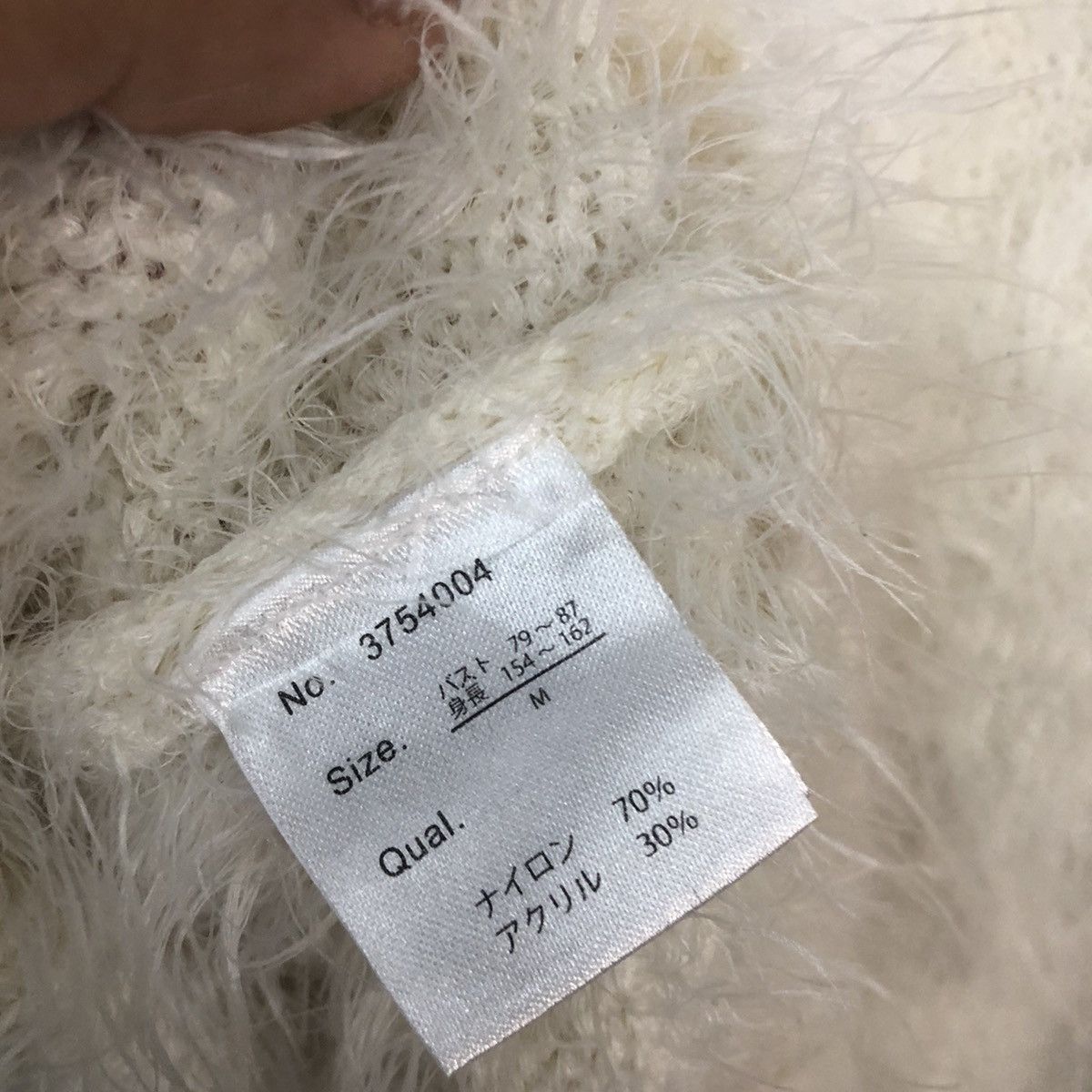 Homespun Knitwear Fun White Mohair Soft Fur Shag Shaggy Knitwear #c1159 Size M / US 6-8 / IT 42-44 - 13 Thumbnail
