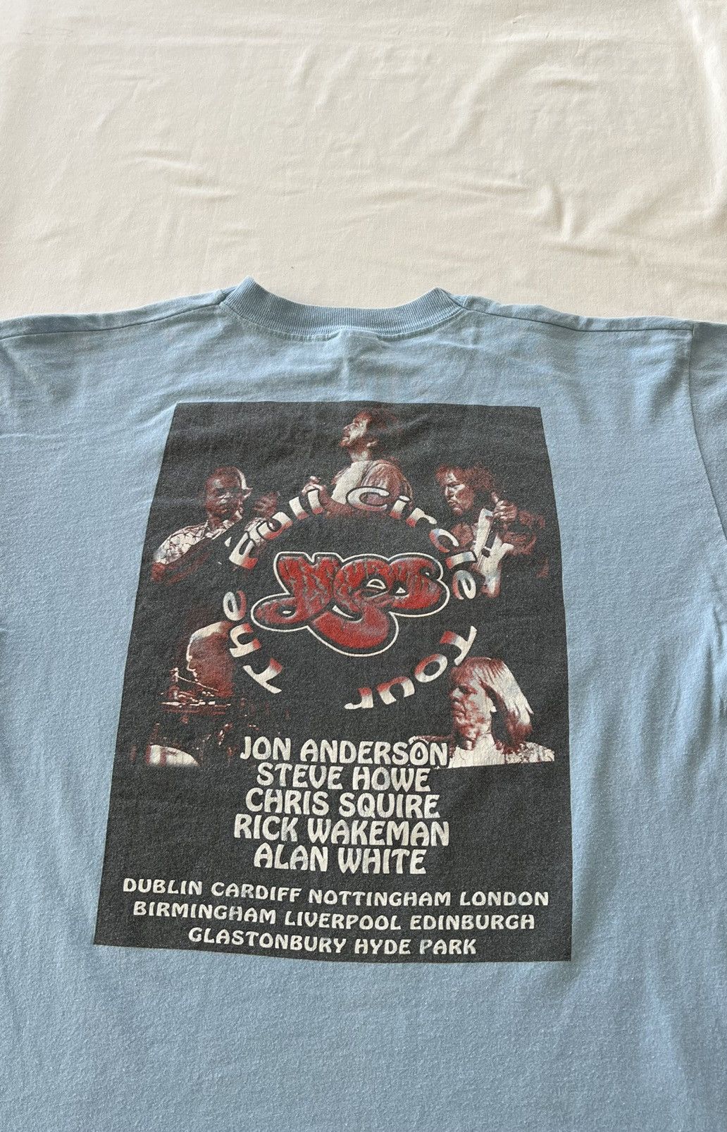 Band Tees Vintage 90s Yes Band The Full Circle Tour Blue Tee Size US L / EU 52-54 / 3 - 11 Thumbnail