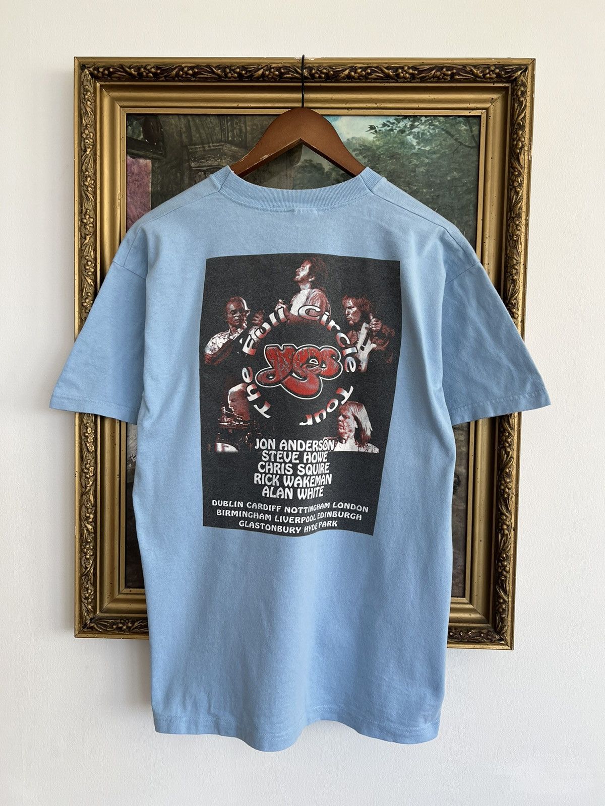Band Tees Vintage 90s Yes Band The Full Circle Tour Blue Tee Size US L / EU 52-54 / 3 - 2 Thumbnail