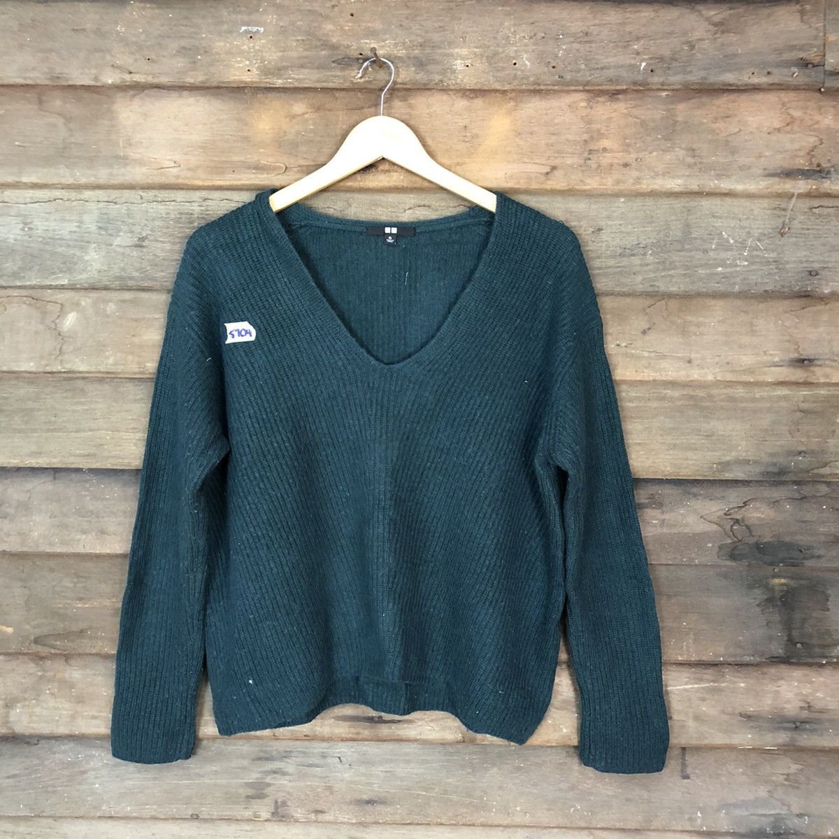 image of Homespun Knitwear x Uniqlo Japan Green Knitwear 5704, Women's (Size XL)