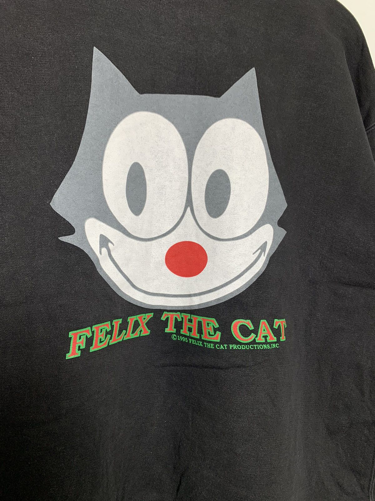 Cartoon Network Vintage 1995 Sunfaded Felix The Cat Crewneck Sweatshirt Size L / US 10 / IT 46 - 3 Thumbnail