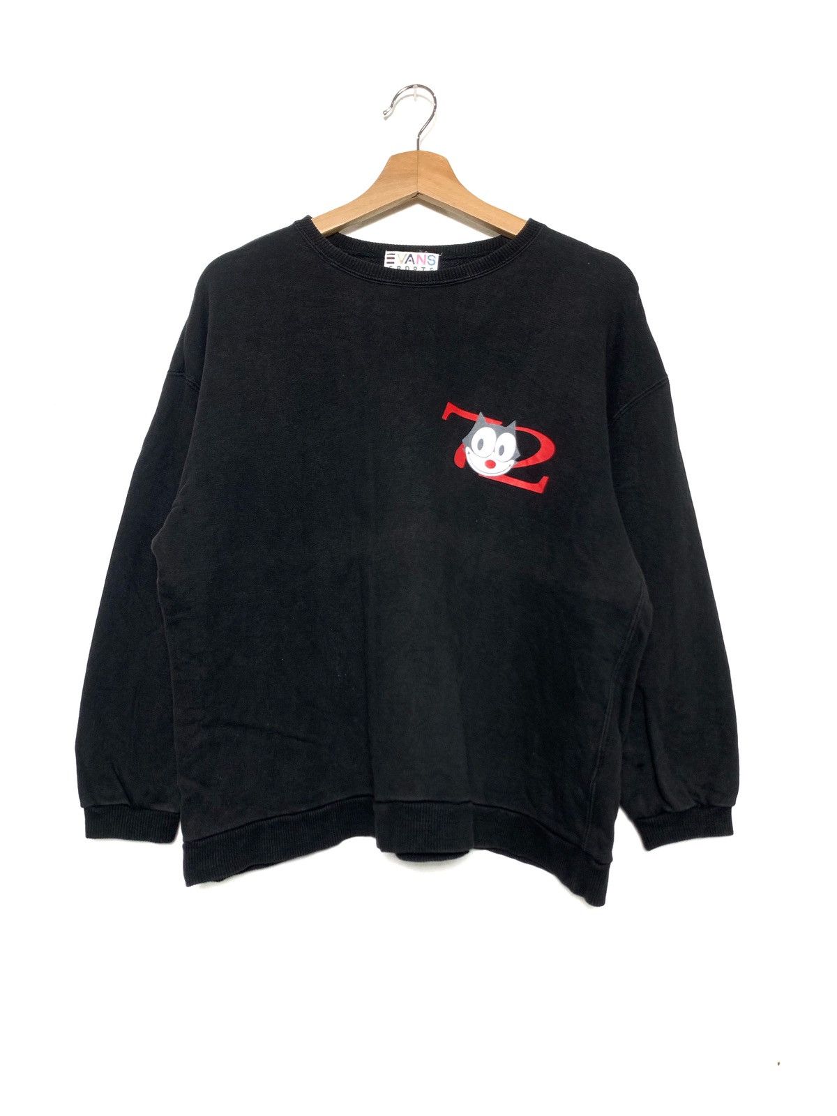 Cartoon Network Vintage 1995 Sunfaded Felix The Cat Crewneck Sweatshirt Size L / US 10 / IT 46 - 2 Thumbnail
