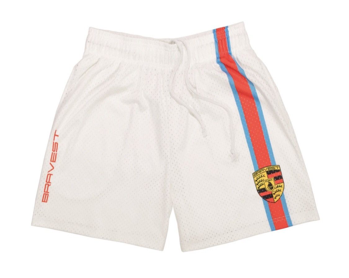 Bravest Studios Bravest Studios Racing Shorts Cream Large Size US 34 / EU 50 - 1 Thumbnail