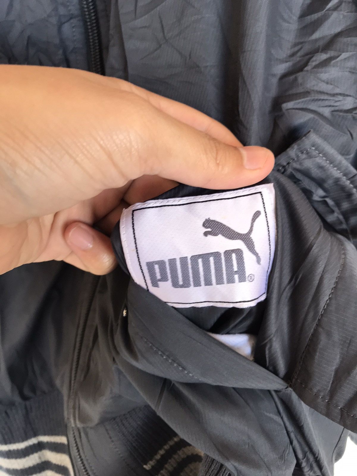 Puma × Vintage 🔥 Vintage Reversible Puma Wool Varsity Jacket Women L Size Size L / US 10 / IT 46 - 10 Thumbnail