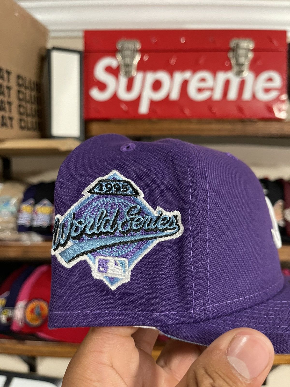 Hat Club × Lids × New Era New era exclusive fitted Atlanta purple icey 1995 Size ONE SIZE - 2 Thumbnail