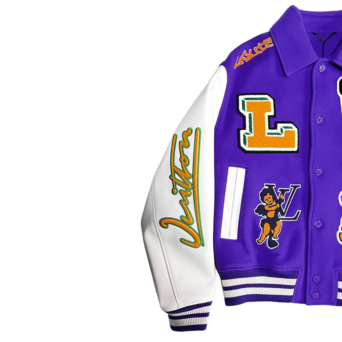Louis Vuitton × Virgil Abloh LOUIS VUITTON 22AW VIRGIL ABLOH VARSITY JACKET WITH KEYCHAIN Size US M / EU 48-50 / 2 - 4 Thumbnail