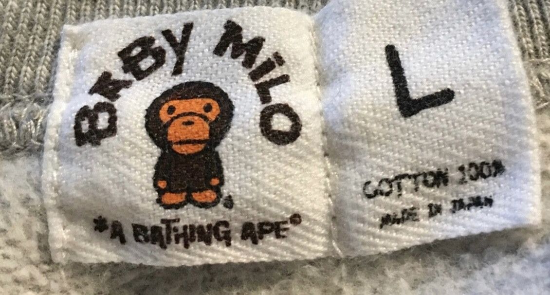 Bape Bape Baby Milo crew neck sweatshirt Size US XL / EU 56 / 4 - 5 Thumbnail