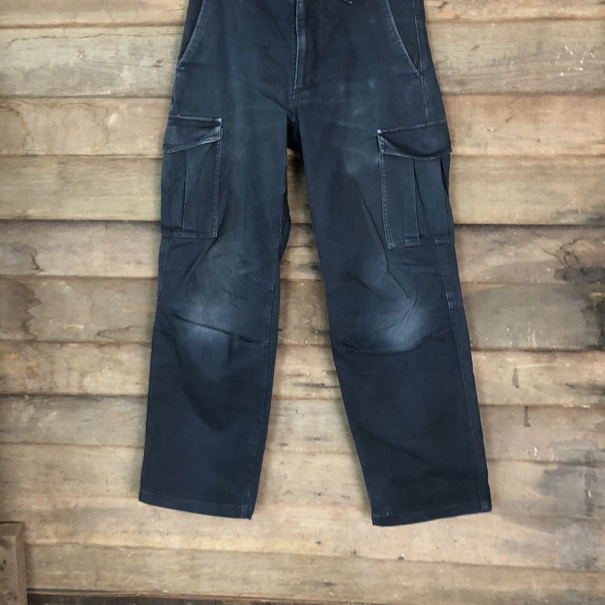 Japanese Brand DLL Japan Dark Blue Cargo Multipocket Pants #1572 Size US 30 / EU 46 - 3 Thumbnail