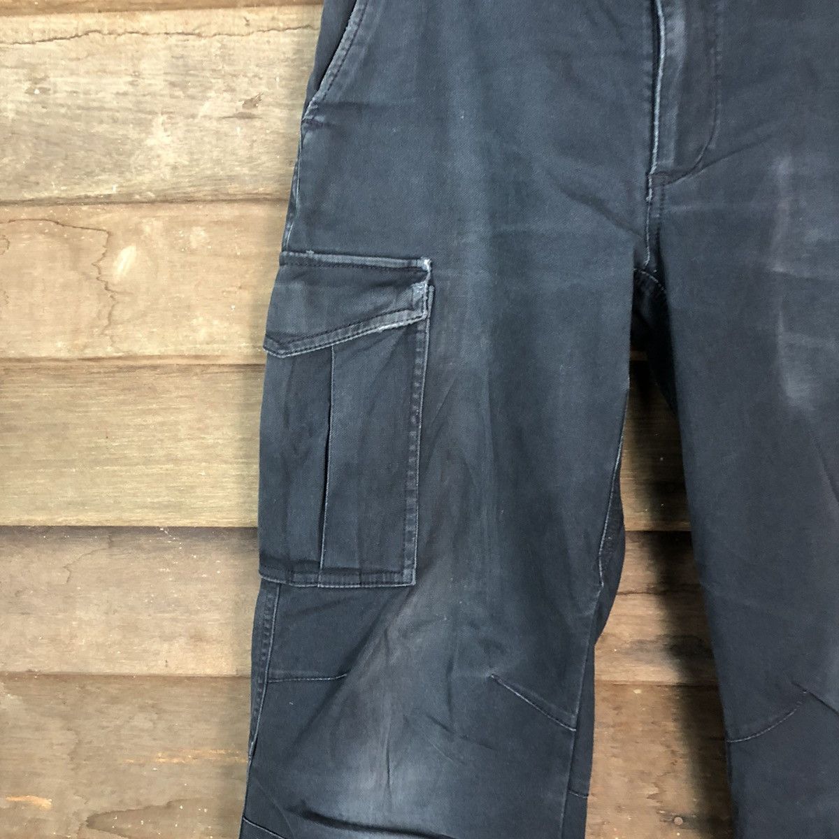 Japanese Brand DLL Japan Dark Blue Cargo Multipocket Pants #1572 Size US 30 / EU 46 - 4 Thumbnail