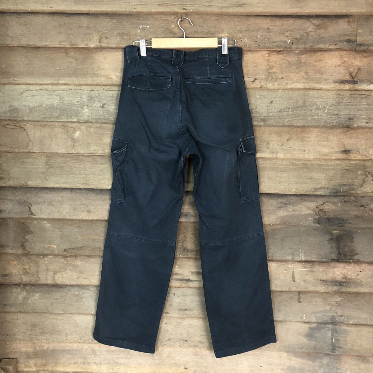 Japanese Brand DLL Japan Dark Blue Cargo Multipocket Pants #1572 Size US 30 / EU 46 - 9 Thumbnail