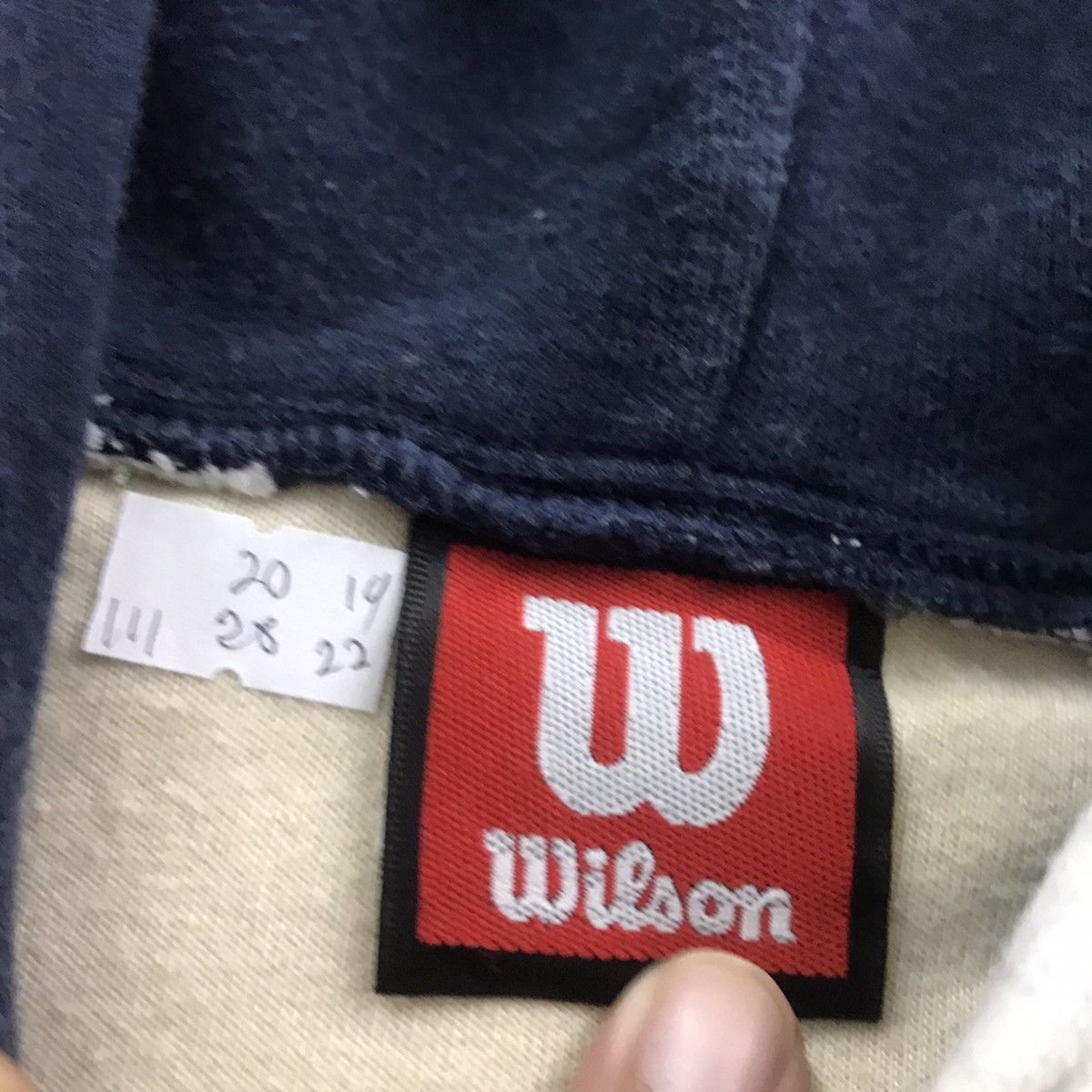 VINTAGE WILSON HOODIES EMBROIDERY LOGO