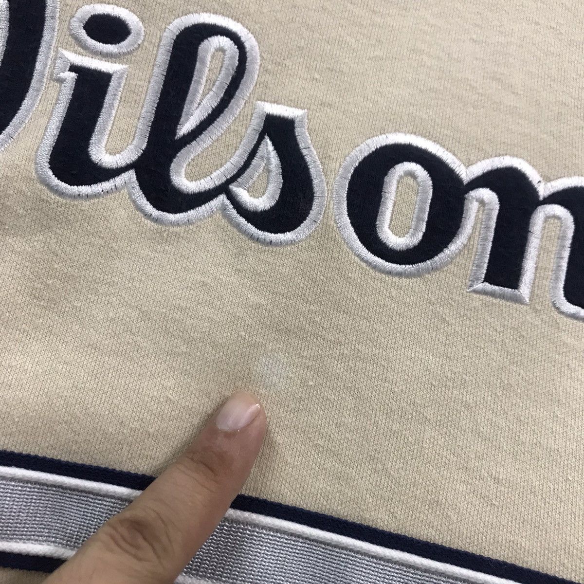 VINTAGE WILSON HOODIES EMBROIDERY LOGO