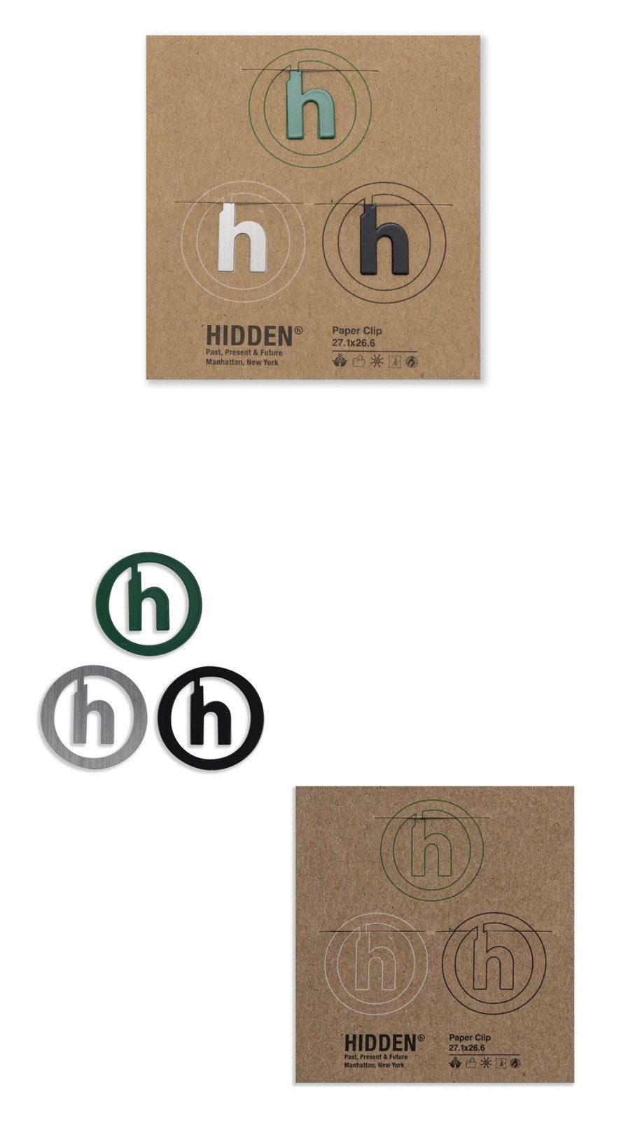 HIDDEN Hidden NY “H” Paper Clips Size ONE SIZE - 2 Thumbnail