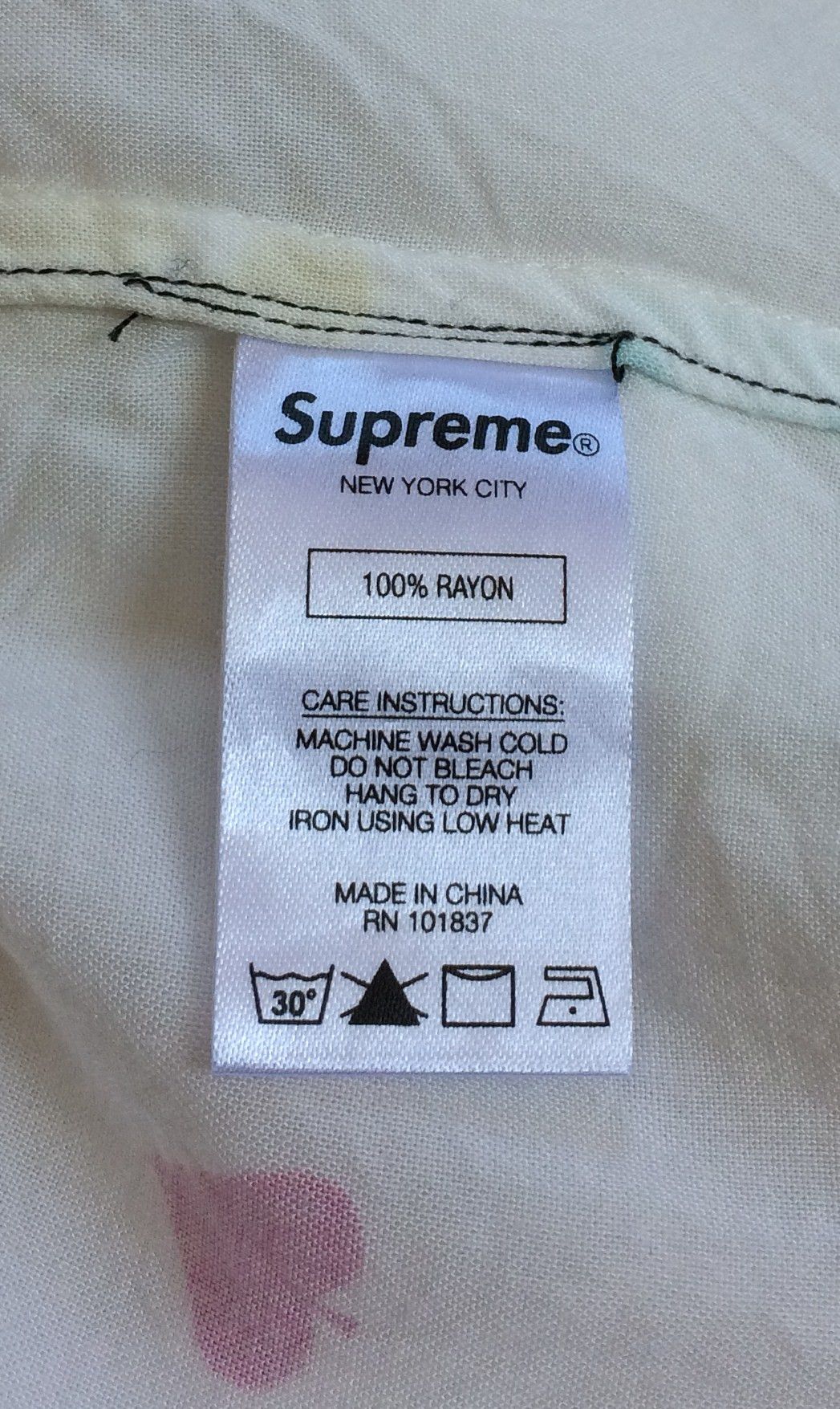 Supreme S/S 2019 Supreme Deep Space Rayon Shirt size small Size US S / EU 44-46 / 1 - 6 Thumbnail