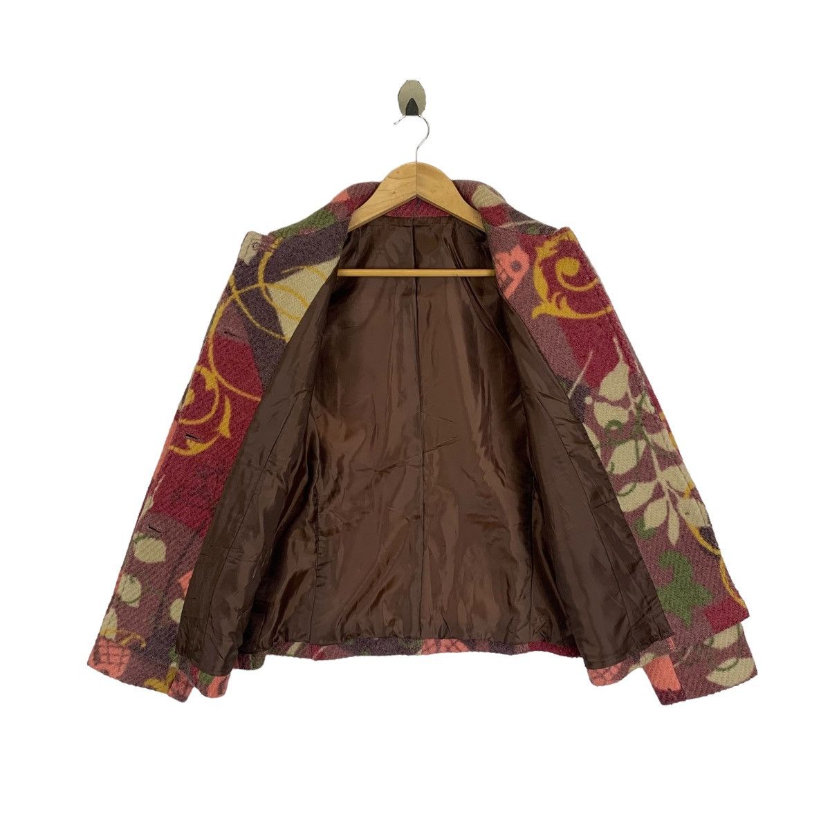 Japanese Brand RESPIGHI FEMME Japanese Brand Flower Design Wool Coat Jacket Size M / US 6-8 / IT 42-44 - 3 Thumbnail