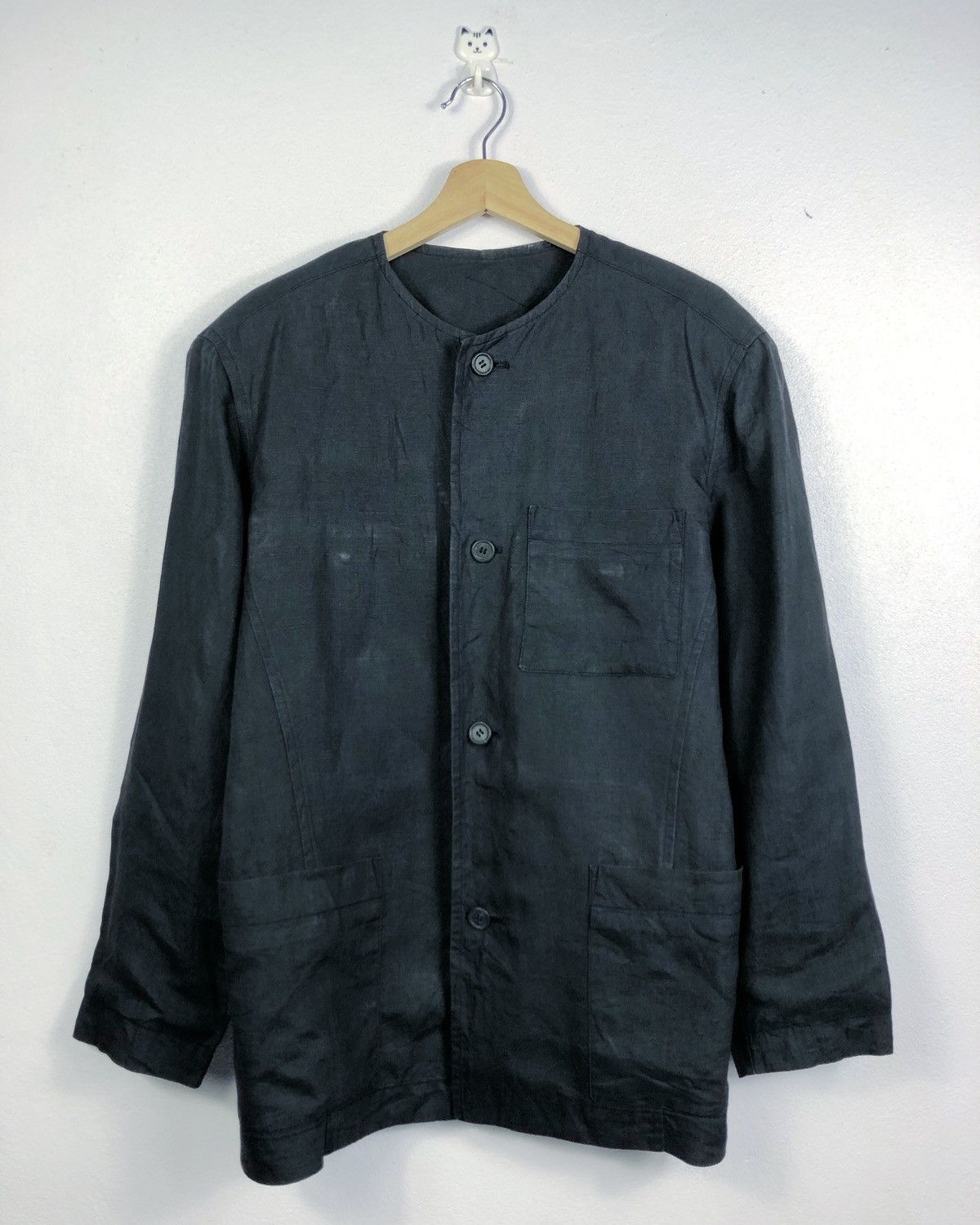 Issey Miyake Rare Vintage Issey Miyake Men Button Light Jacket Size US M / EU 48-50 / 2 - 2 Thumbnail
