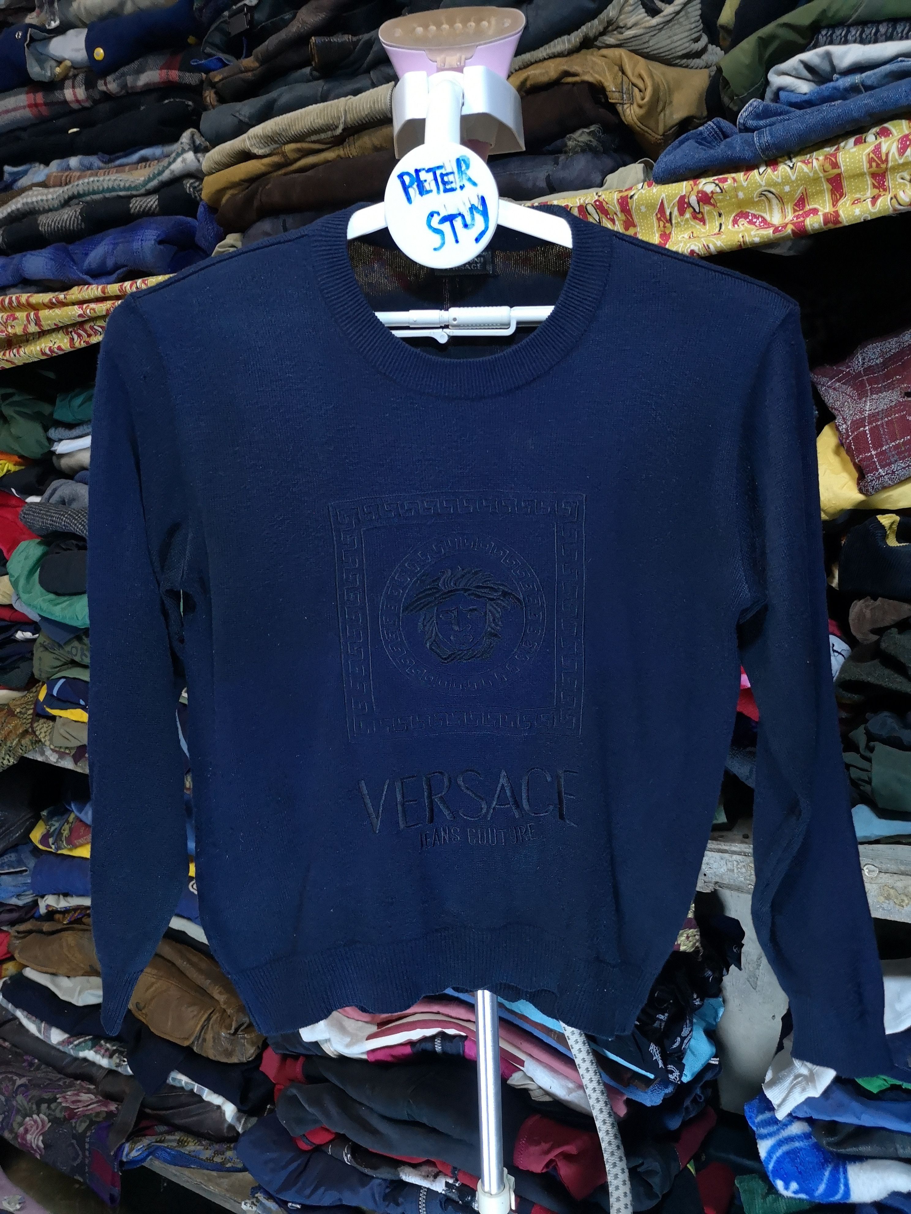 Designer × Versace Jeans Couture Spring Knitewear Big Logo by Gianni Versace Size US M / EU 48-50 / 2 - 6 Thumbnail
