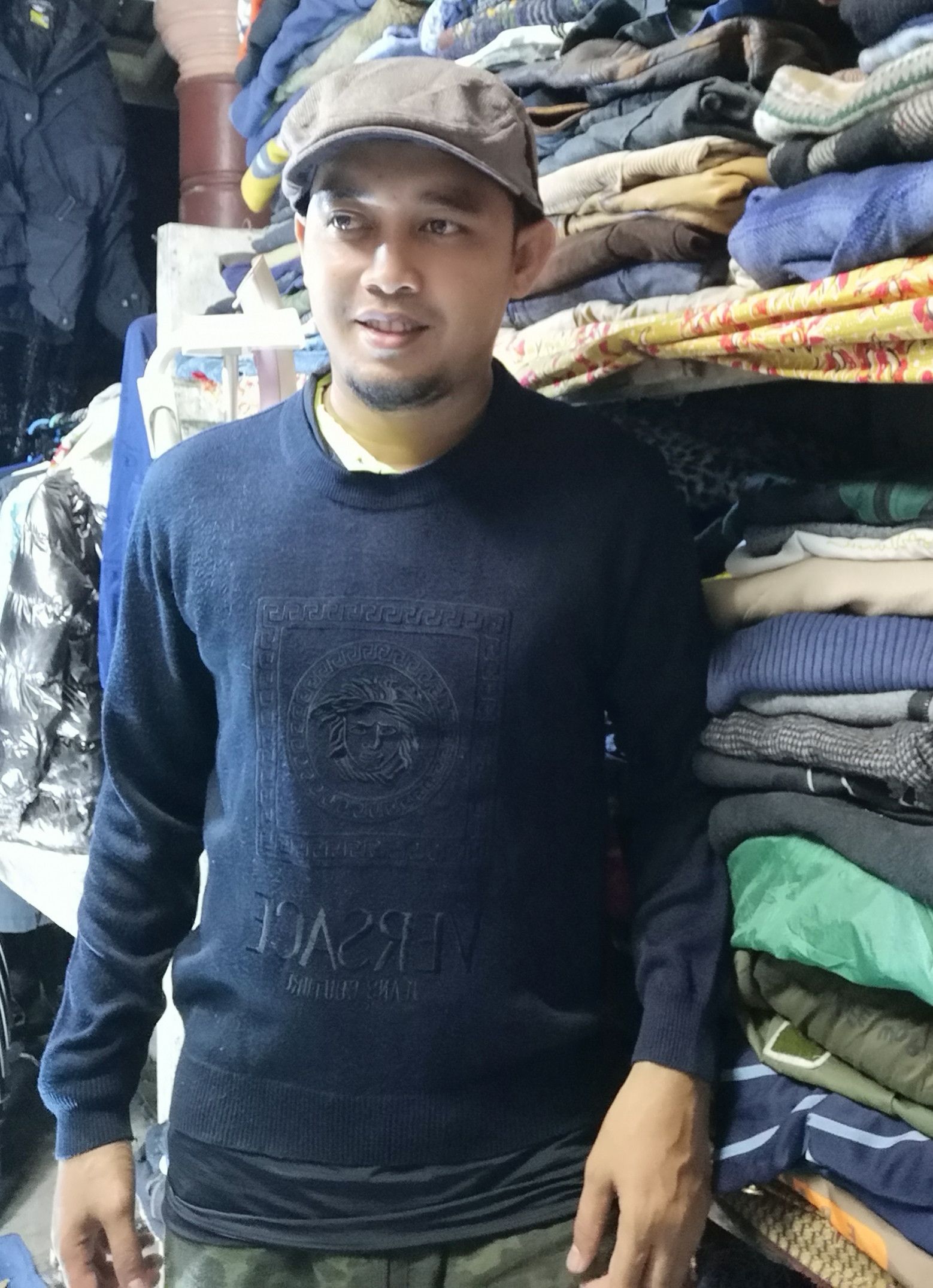 Designer × Versace Jeans Couture Spring Knitewear Big Logo by Gianni Versace Size US M / EU 48-50 / 2 - 2 Thumbnail