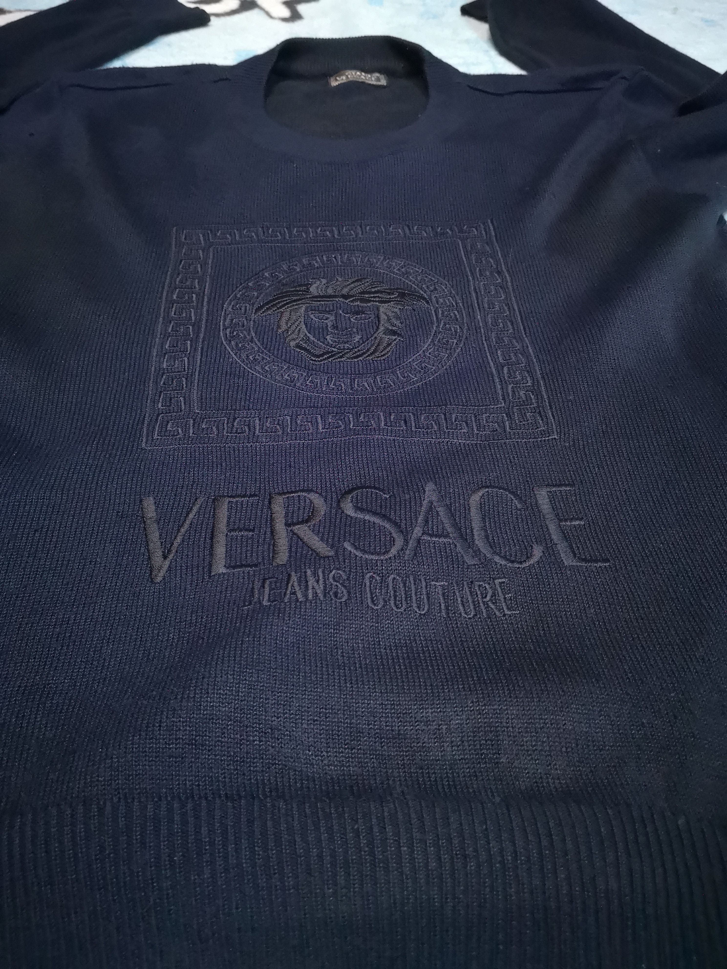 Designer × Versace Jeans Couture Spring Knitewear Big Logo by Gianni Versace Size US M / EU 48-50 / 2 - 1 Thumbnail