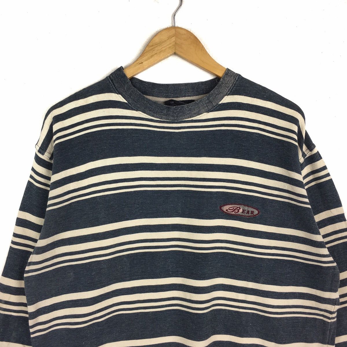 Vintage Vintage BEAR Surf Hawaii Stripes Long Sleeve Pullover Size US M / EU 48-50 / 2 - 3 Thumbnail