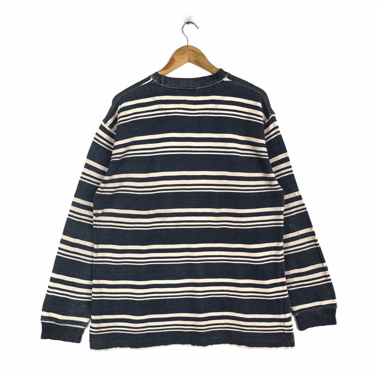 Vintage Vintage BEAR Surf Hawaii Stripes Long Sleeve Pullover Size US M / EU 48-50 / 2 - 2 Thumbnail