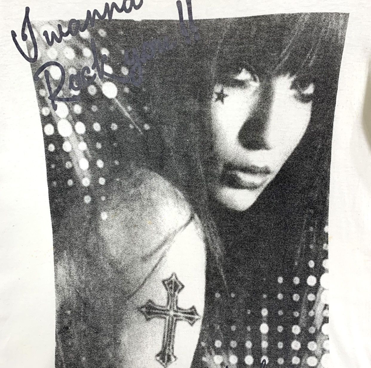 Vintage Vintage Ancienne Bless Tattoos Women’s Tshirt Size S / US 4 / IT 40 - 4 Thumbnail