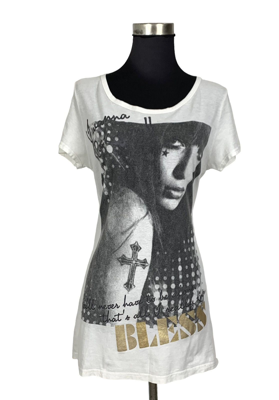 Vintage Vintage Ancienne Bless Tattoos Women’s Tshirt Size S / US 4 / IT 40 - 1 Thumbnail
