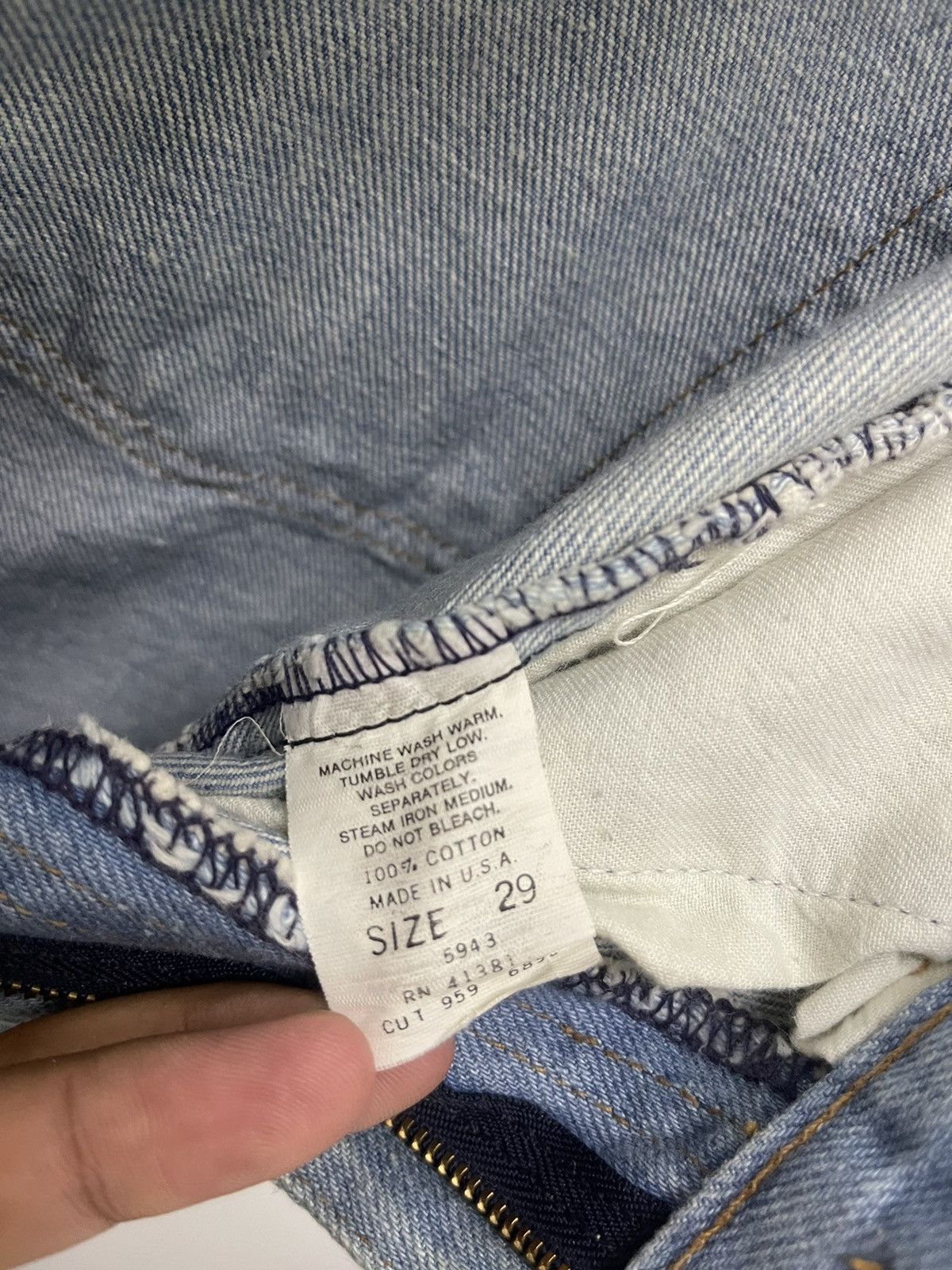 Polo Ralph Lauren Rare Vintage POLO RALPH LAUREN Made In USA Denim Jeans Size US 29 - 9 Thumbnail