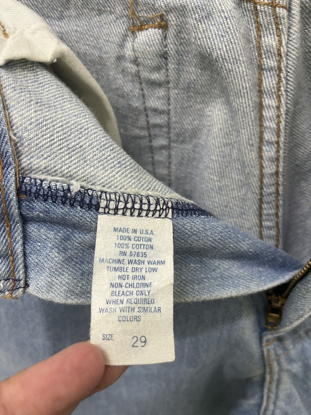 Polo Ralph Lauren Rare Vintage POLO RALPH LAUREN Made In USA Denim Jeans Size US 29 - 7 Thumbnail