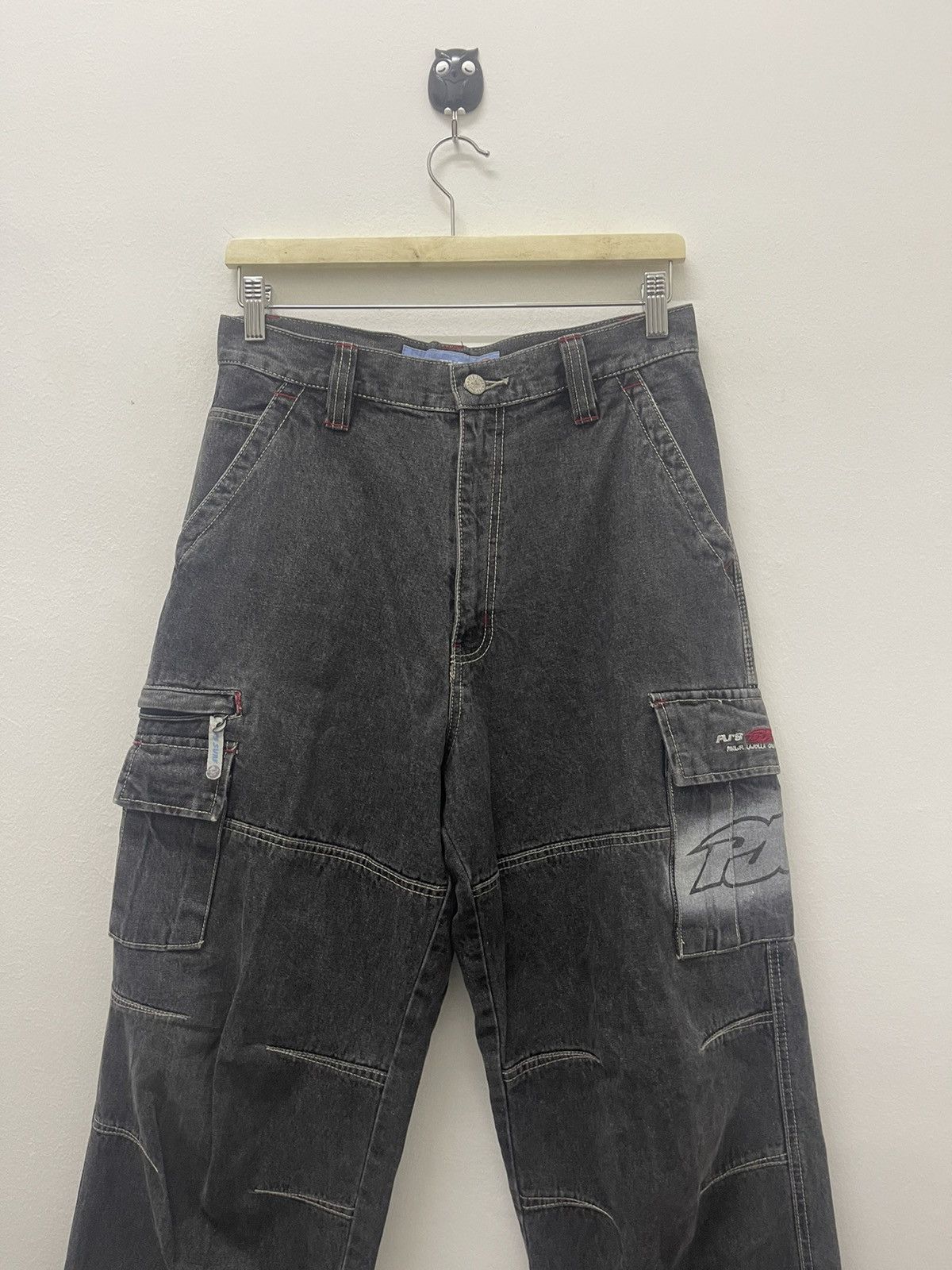 Japanese Brand Rare Vintage PJ’S SURF Baggy Cargo Denim Pant Size US 29 - 2 Thumbnail