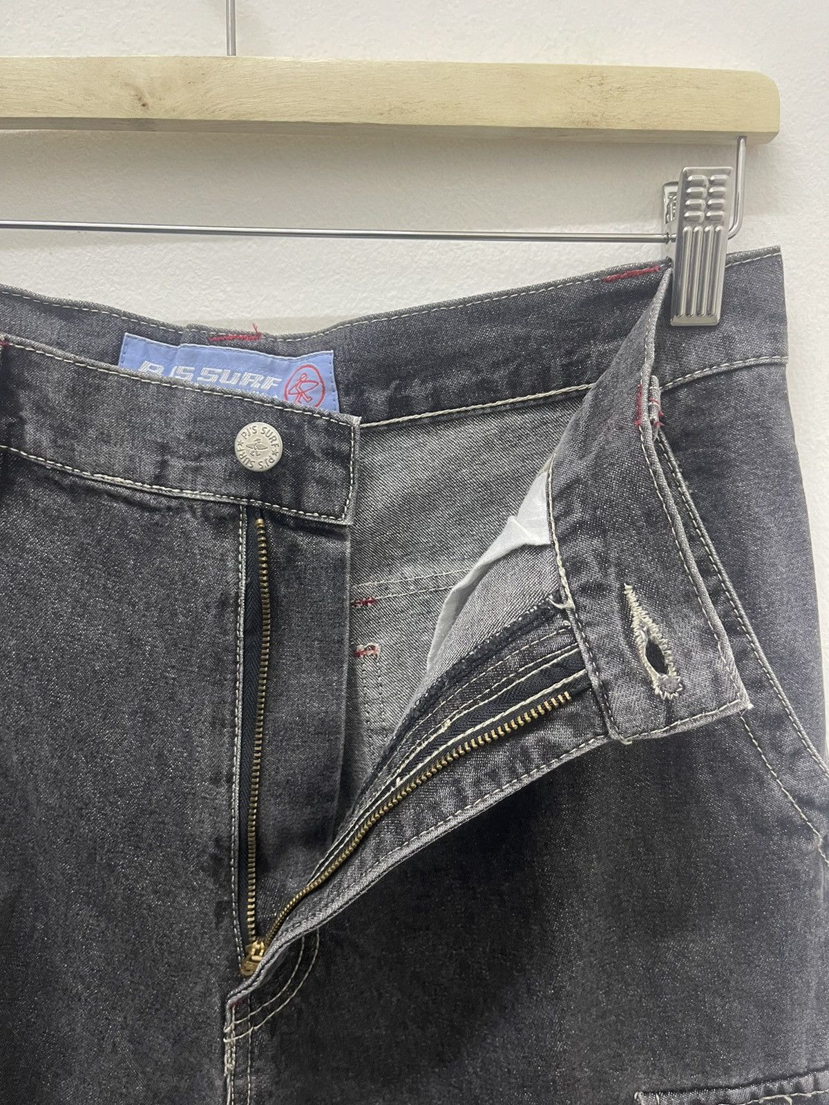 Japanese Brand Rare Vintage PJ’S SURF Baggy Cargo Denim Pant Size US 29 - 5 Thumbnail
