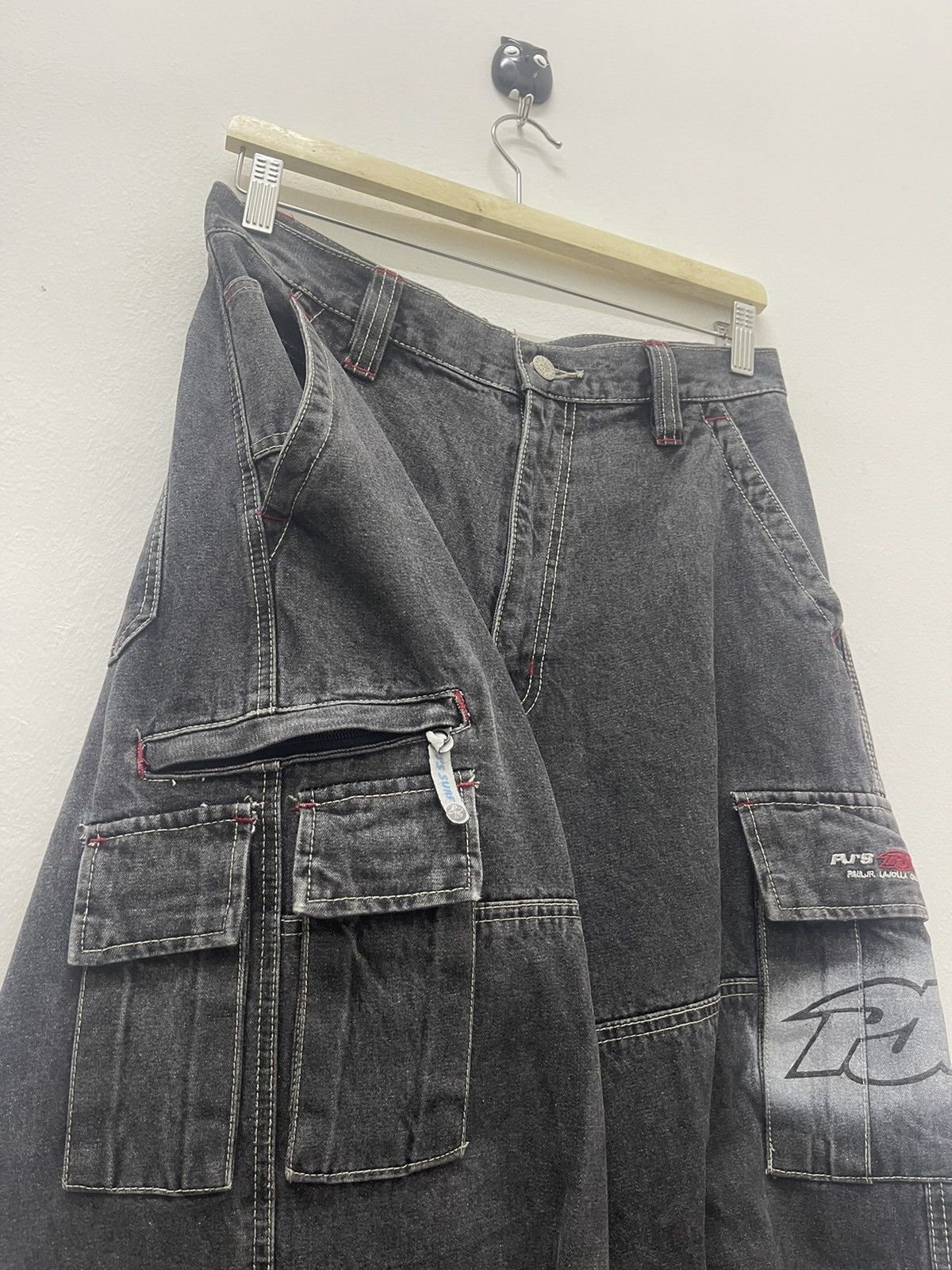 Japanese Brand Rare Vintage PJ’S SURF Baggy Cargo Denim Pant Size US 29 - 4 Thumbnail