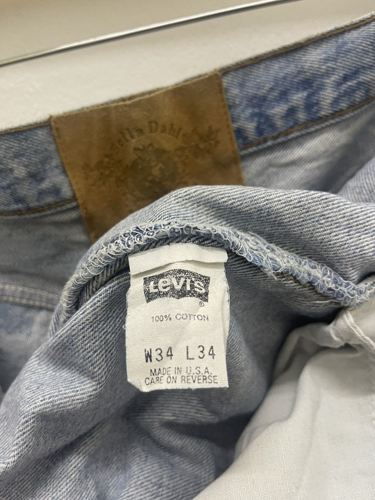 Levi's Vintage Clothing Rare Vintage 501 LEVIS X BELLA DAHL American Made Jeans Size US 34 / EU 50 - 15 Thumbnail