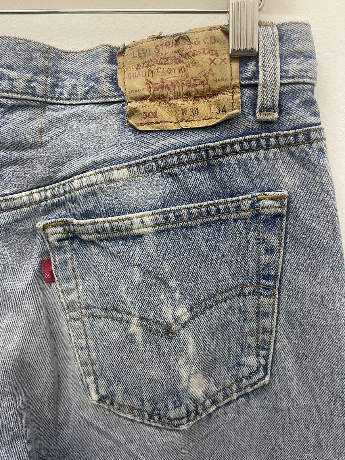 Levi's Vintage Clothing Rare Vintage 501 LEVIS X BELLA DAHL American Made Jeans Size US 34 / EU 50 - 4 Thumbnail