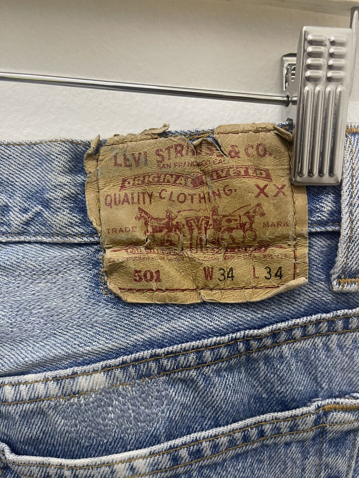 Levi's Vintage Clothing Rare Vintage 501 LEVIS X BELLA DAHL American Made Jeans Size US 34 / EU 50 - 5 Thumbnail