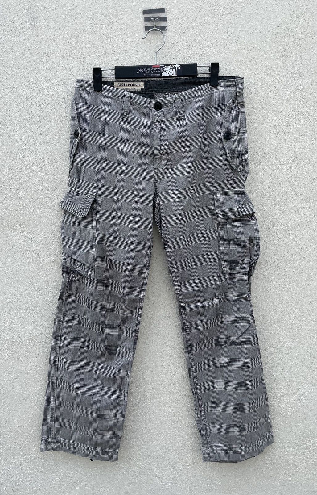 If Six Was Nine Spellbound Cargo Checker Pants Made In Japan Size US 33 - 2 Thumbnail