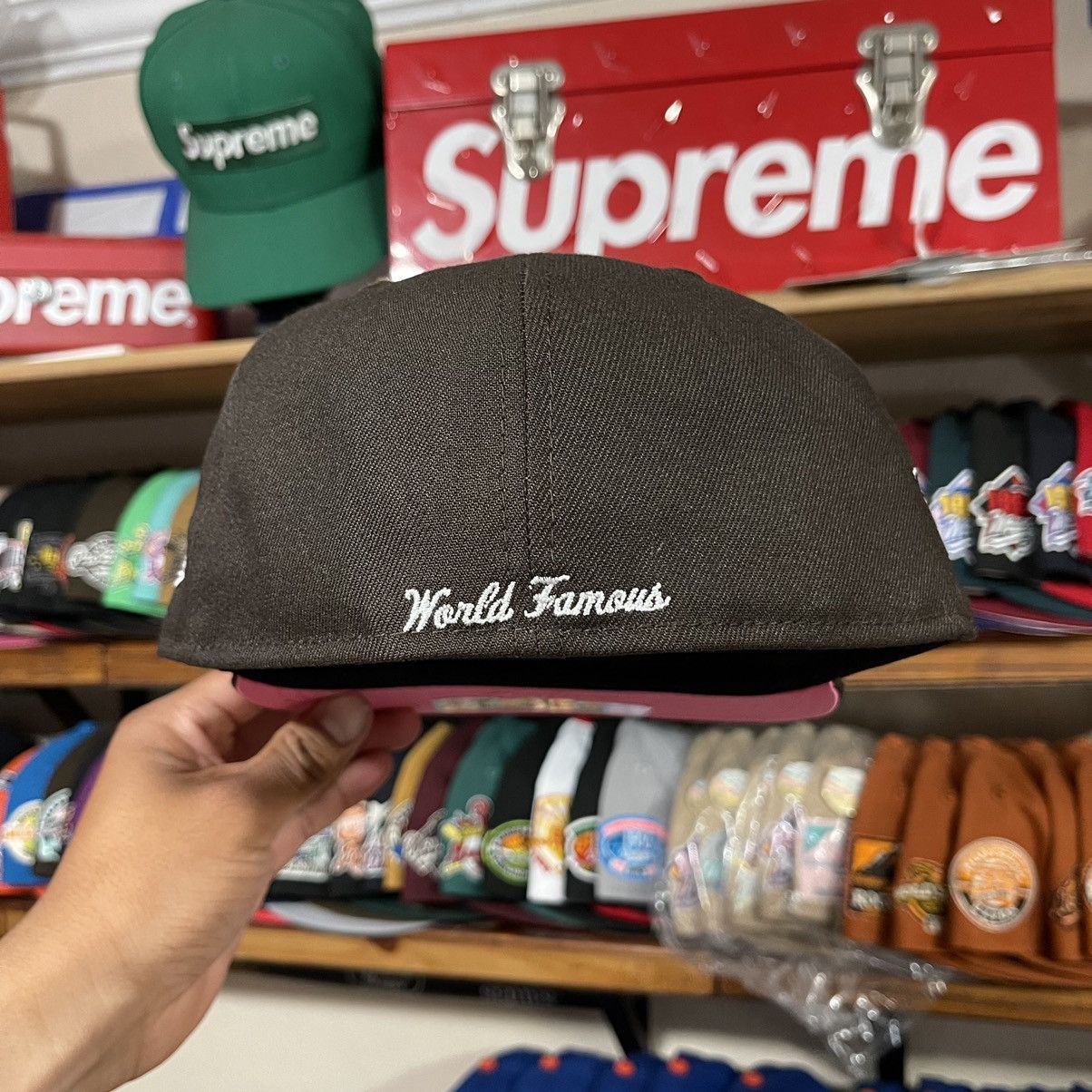 Hat Club × New Era × Supreme Supreme New era exclusive fitted pinky Size ONE SIZE - 4 Thumbnail