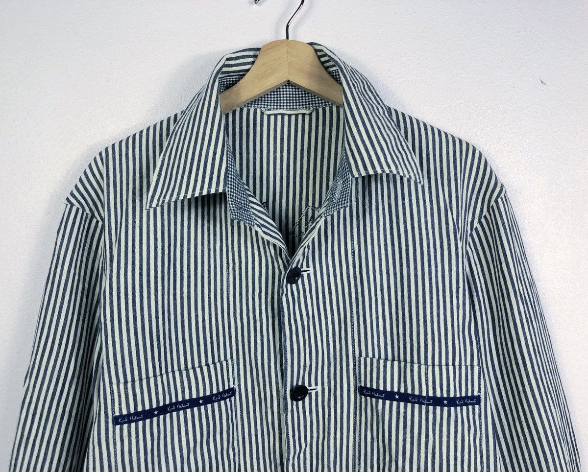 Karl Helmut Rare Vintage Karl Helmut Stripes Embroidered Light Jacket Size US L / EU 52-54 / 3 - 3 Thumbnail