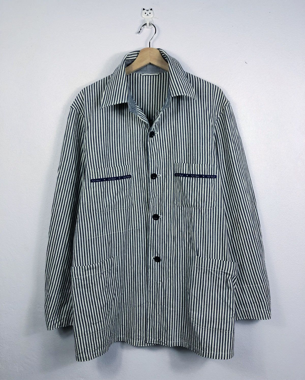 Karl Helmut Rare Vintage Karl Helmut Stripes Embroidered Light Jacket Size US L / EU 52-54 / 3 - 2 Thumbnail