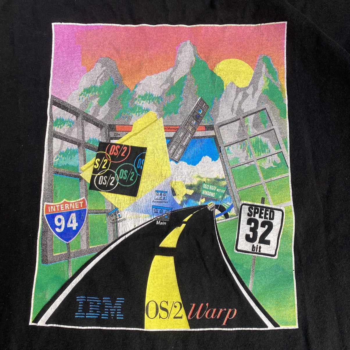 Anvil Vintage IBM Windows OS/2 Warp Shirt Apple tee AA0143 Size US L / EU 52-54 / 3 - 2 Thumbnail